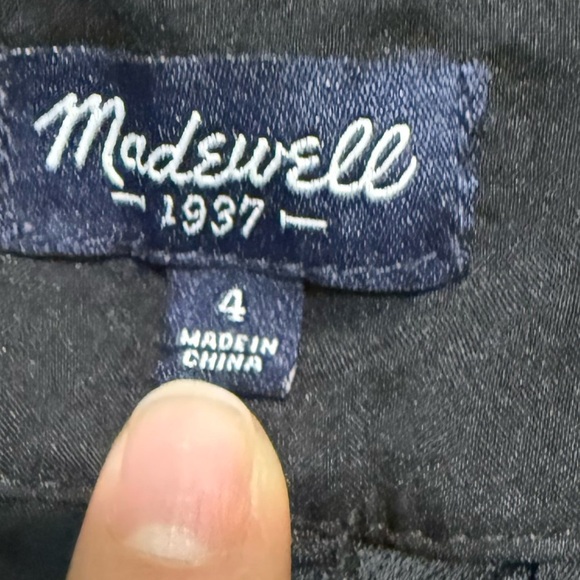 MADEWELL  Stockton culotte pants Size 4 Black - Picture 9 of 9
